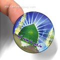 Crystal Epoxy Resin Dome Company Nama Logo Sticker